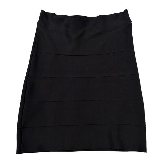BCBGMAXAZRIA Black Simone Alexa Bandage Mini Skirt Small Y2K Bodycon - Picture 4 of 12